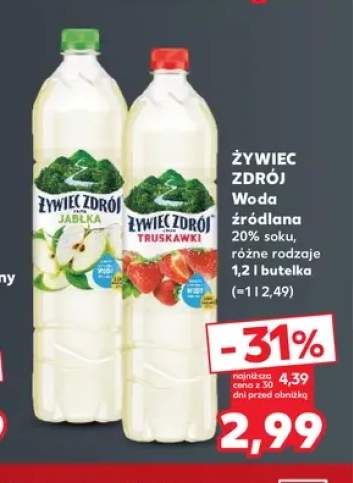 Woda źródlana 20% soku Żywiec Zdrój