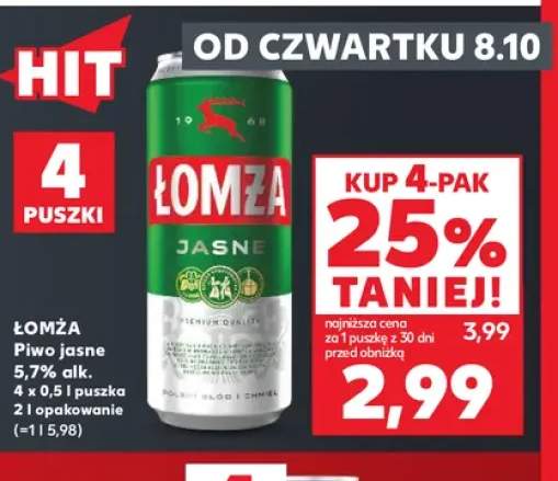 Piwo Łomża 5,7% 4-pak 500 ml