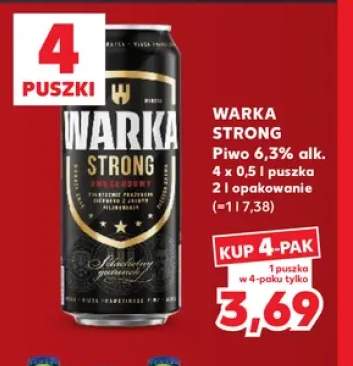Piwo Warka Strong 6,3% 4-pak 500 ml