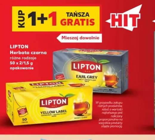 Herbata czarna Lipton Yellow Label +1 wariant