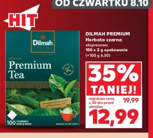 Herbata czarna ekspresowa Dilmah Premium
