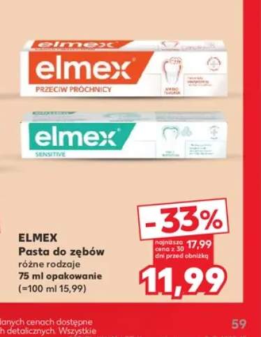 Pasta do zębów Przeciw próchnicy Elmex +1 wariant