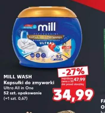 Kapsułki do zmywarki Ultra All in One Mill Wash