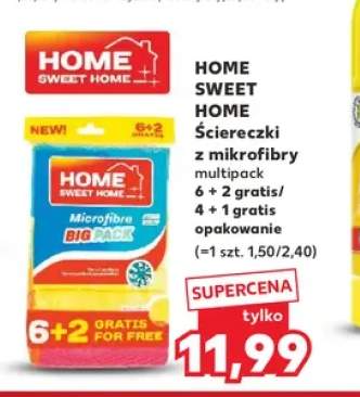Ściereczki z mikrofibry 6+2 gratis Home Sweet +1 wariant
