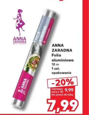 Folia aluminiowa 18 m Anna Zaradna
