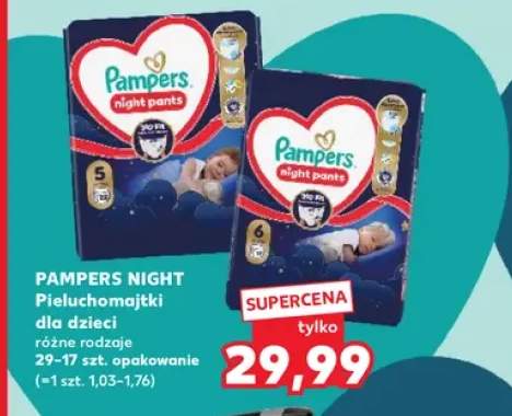 Pieluchomajtki dla dzieci Pampers Night