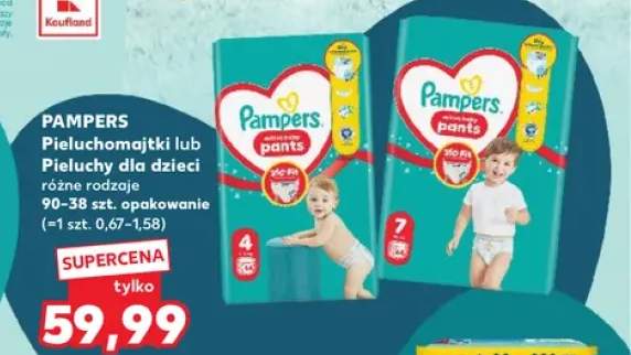 Pieluchomajtki lub pieluchy dla dzieci Pampers