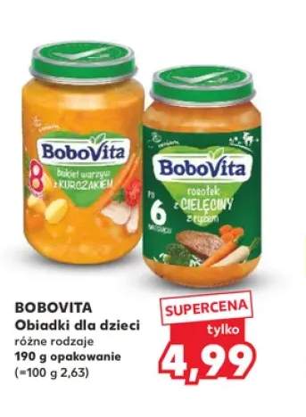 Obiadki dla dzieci bukiet warzyw z kurczakiem BoboVita +1 wariant