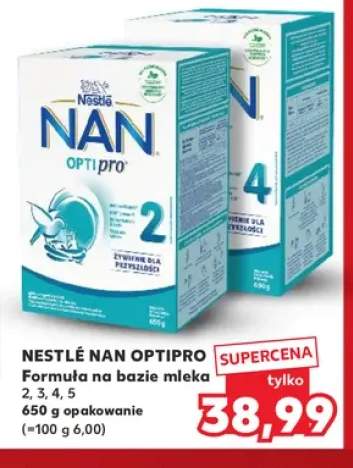 Formuła na bazie mleka 2 Nestlé NAN OPTIPRO +3 warianty