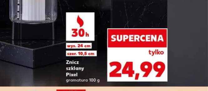 Znicz szklany Pixel