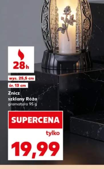 Znicz szklany Róża