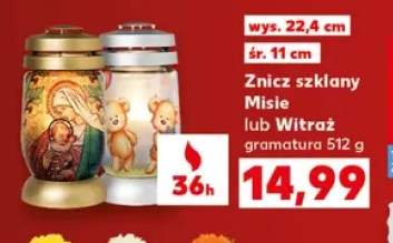 Znicz szklany Witraż +1 wariant