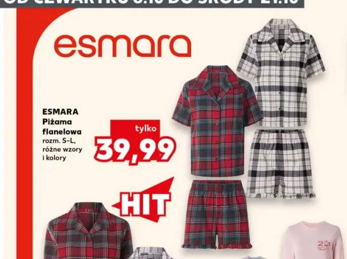 Piżama flanelowa Esmara
