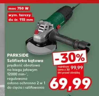Szlifierka kątowa Parkside