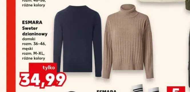Sweter dzianinowy damski Esmara +1 wariant