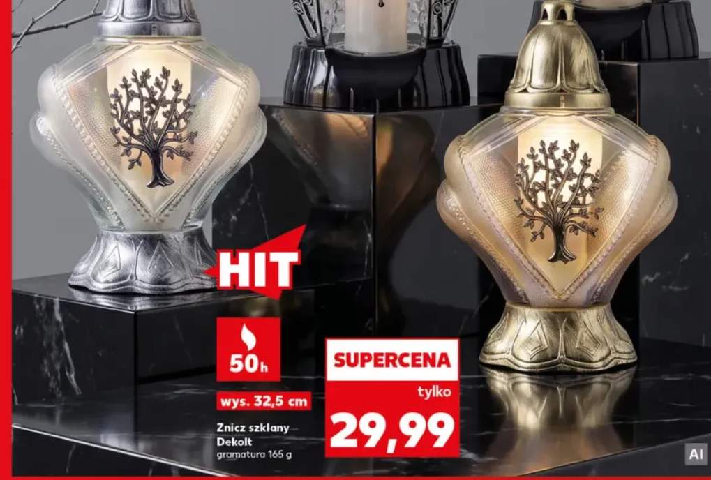 Znicz szklany Dekolt