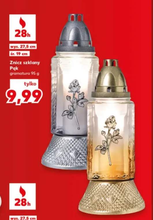 Znicz szklany Pąk