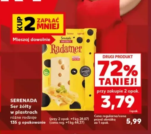 Ser żółty w plastrach Serenada