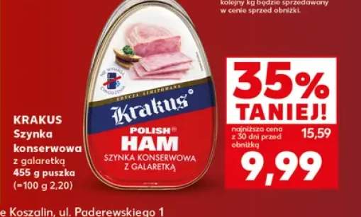 Szynka konserwowa z galaretką Krakus