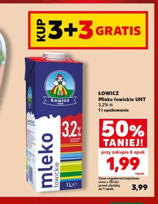 Mleko UHT łowickie Łowicz 3,2%