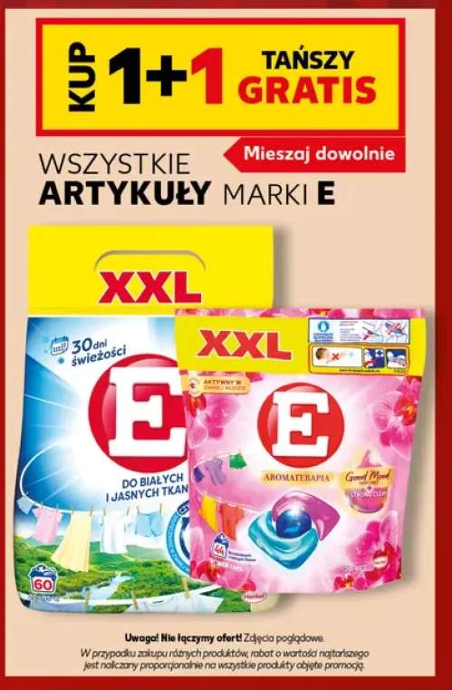 Proszek do prania do białych i jasnych tkanin XXL E +2 warianty