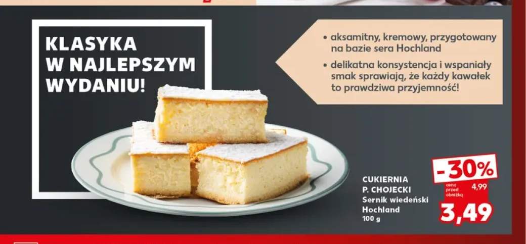 Sernik wiedeński Hochland Cukiernia P. Chojecki