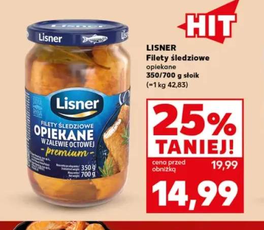 Filety śledziowe opiekane Lisner
