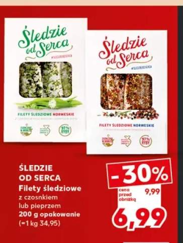 Filety śledziowe z czosnkiem Śledzie od Serca +1 wariant
