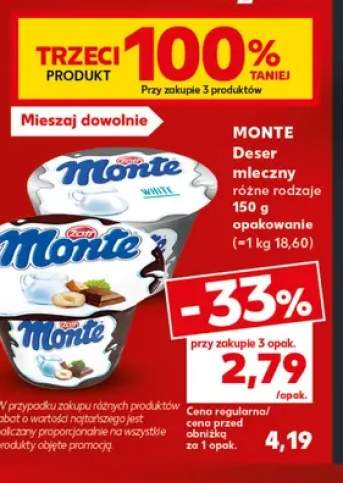Deser mleczny Monte