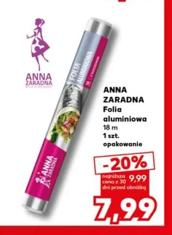 Folia aluminiowa 18 m Anna Zaradna