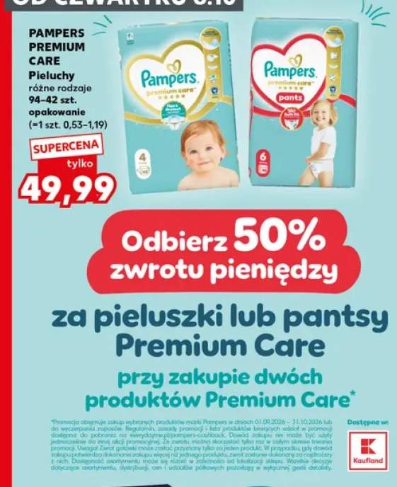 Pieluchy Pampers Premium Care