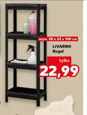 Regał Livarno 38x23x100 cm
