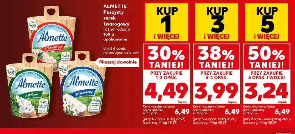 Puszysty serek twarogowy z pomidorami Almette +2 warianty