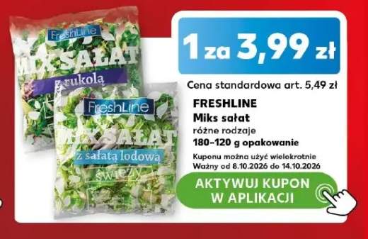 Miks sałat z rukolą FreshLine +1 wariant