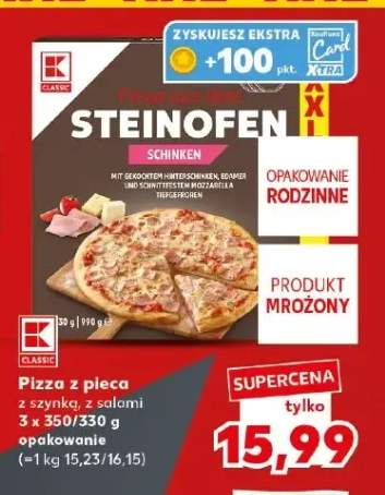 Pizza z pieca z szynką K-Classic 3-pak +1 wariant