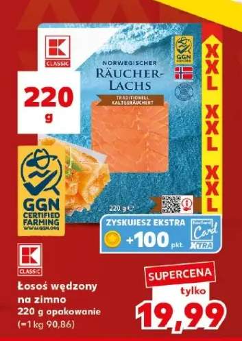 Łosoś wędzony na zimno K-Classic
