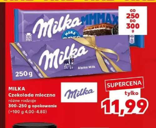 Czekolada mleczna Milka MMMAX +1 wariant