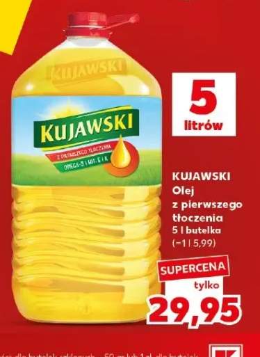 Olej rzepakowy z pierwszego tłoczenia Kujawski