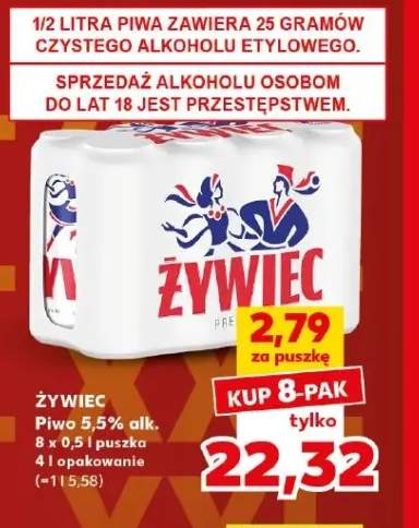 Piwo Żywiec 5,5% alk. 8-pak 500 ml