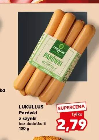 Parówki z szynki bez dodatku E Lukullus