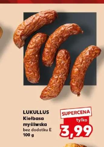 Kiełbasa myśliwska bez dodatku E Lukullus