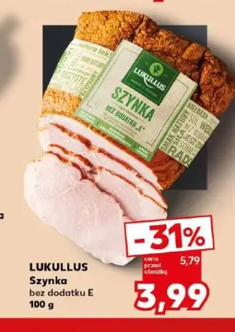 Szynka bez dodatku E Lukullus