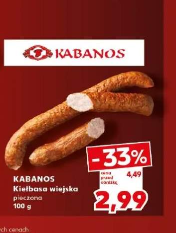 Kiełbasa wiejska pieczona Kabanos