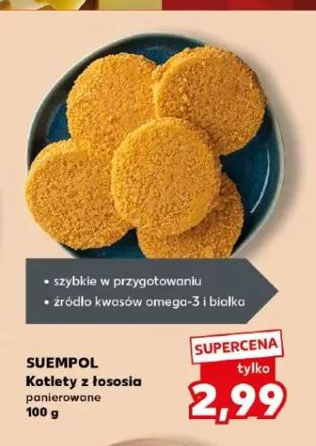 Kotlety z łososia panierowane Suempol