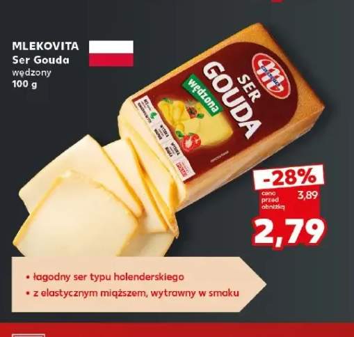 Ser Gouda wędzony Mlekovita