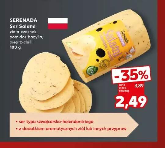 Ser Salami zioła-czosnek Serenada +2 warianty