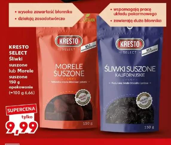 Śliwki suszone Kresto Select +1 wariant