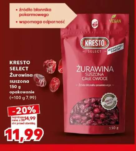 Żurawina suszona Kresto Select