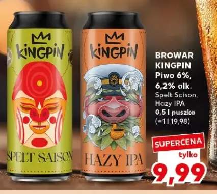 Piwo Spelt Saison Browar Kingpin +1 wariant