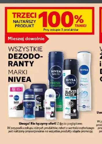 Dezodoranty marki Nivea +3 warianty